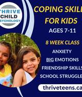 Book an Appointment with Coping Skills For Kids Group Therapy at Thrive Edmonton