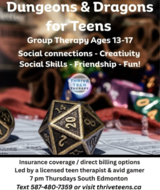 Book an Appointment with Dungeons & Dragons Group Program at Thrive Edmonton